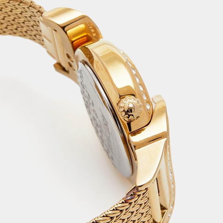 Pre Owned Just Cavalli Sin JC 2H Gold Plated Stainless Steel 7253591501 Women's Wristwatch 35 mm