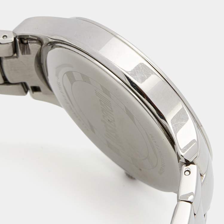 Pre Owned Just Cavalli Silver Stainless Steel Huge R7253127509 Women's Wristwatch 42 mm