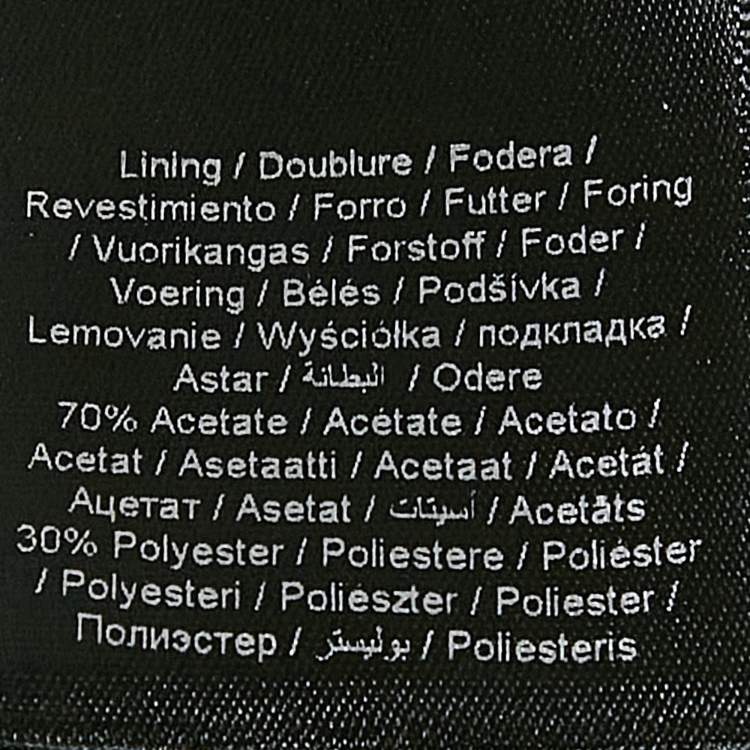 Pre Owned Karl Lagerfeld Black Tweed Mini Skirt S