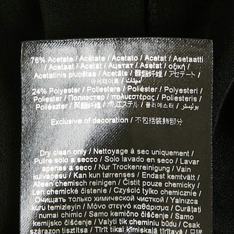 مملوكة مسبقًا Karl Lagerfeld Black Crepe Party Jumpsuit M