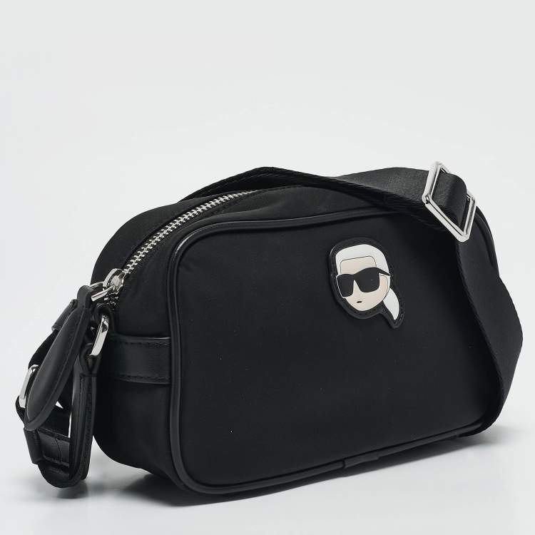 Pre Owned Karl Lagerfeld Nylon k/ikonik 2.0 Camera Crossbody Bag