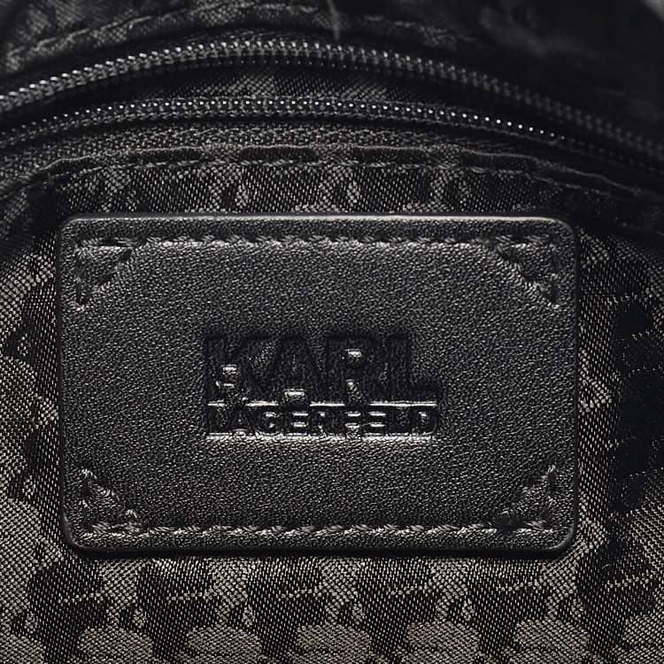 Pre Owned Karl Lagerfeld Nylon k/ikonik 2.0 Camera Crossbody Bag