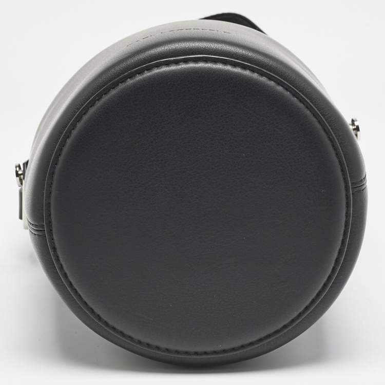 Pre Owned Karl Lagerfeld Black Leather K/Charms Bucket Bag