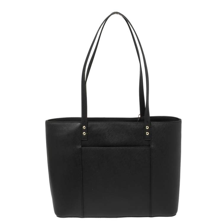 مملوكة مسبقًا Karl Lagerfeld Black Leather Maybelle Tote