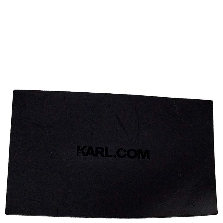 Pre Owned Karl Lagerfeld Black Faux Leather K/Klassik Satchel