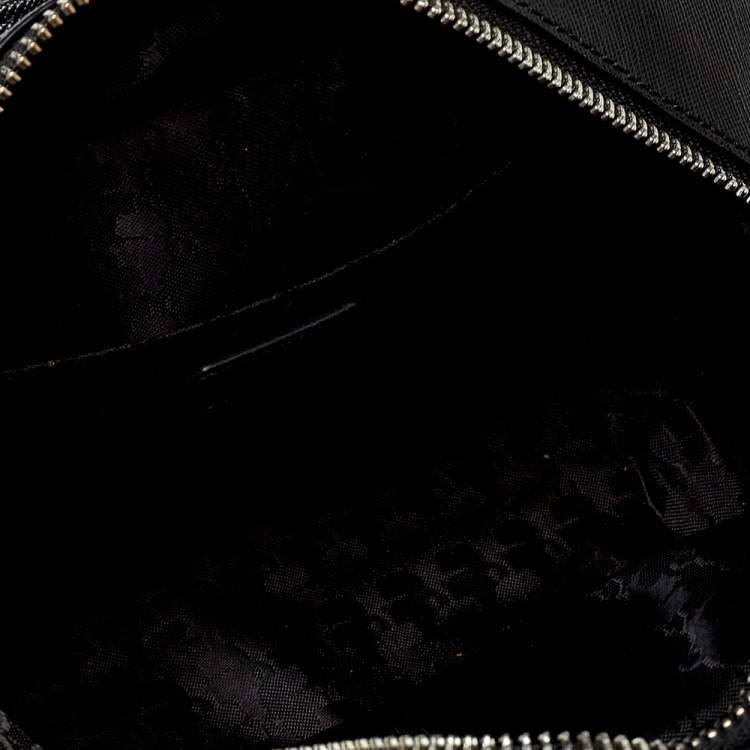 Pre Owned Karl Lagerfeld Black Faux Leather K/Klassik Satchel