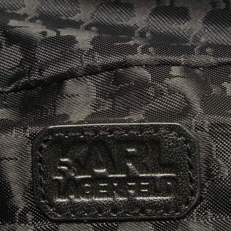Pre Owned Karl Lagerfeld Black Nylon Rue St. Guillaume Belt Bag