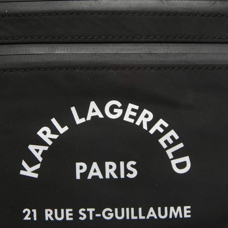 Pre Owned Karl Lagerfeld Black Nylon Rue St. Guillaume Belt Bag