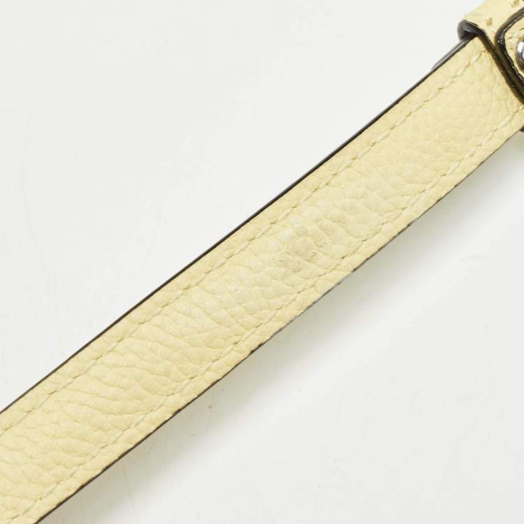 Pre Owned Karl Lagerfeld Light Yellow K/Karry All Front Crossbody Bag
