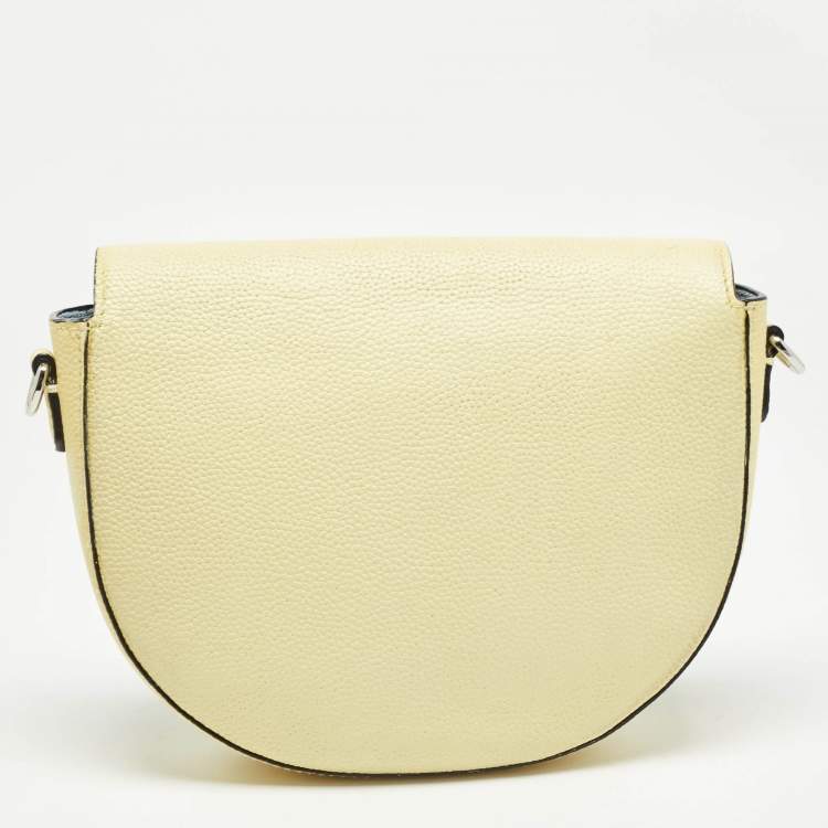 Pre Owned Karl Lagerfeld Light Yellow K/Karry All Front Crossbody Bag