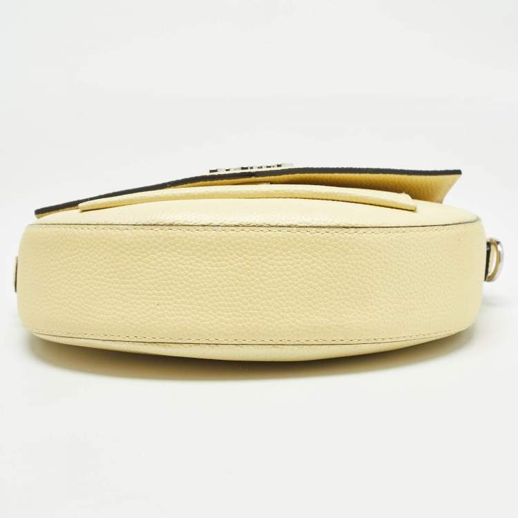 Pre Owned Karl Lagerfeld Light Yellow K/Karry All Front Crossbody Bag