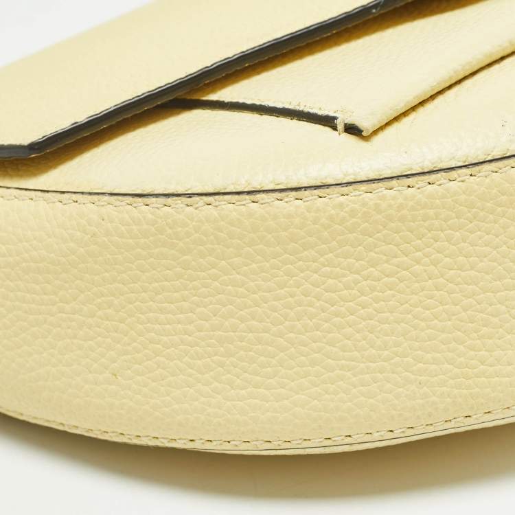 Pre Owned Karl Lagerfeld Light Yellow K/Karry All Front Crossbody Bag