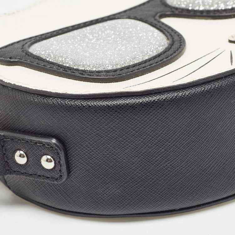 Pre Owned Karl Lagerfeld Multicolor Leather Maybelle Cat Crossbody Bag