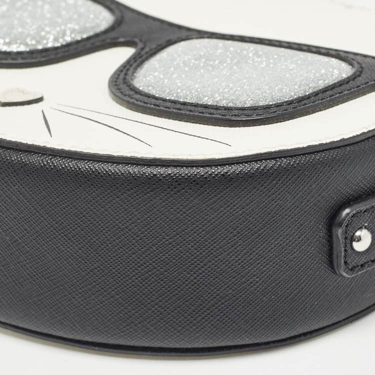 Pre Owned Karl Lagerfeld Multicolor Leather Maybelle Cat Crossbody Bag