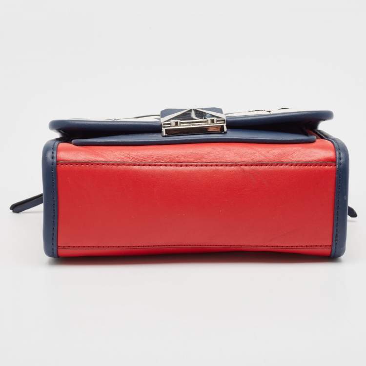 Pre Owned Karl Lagerfeld Multicolor Faux Leather Captain Karl K/Kuilted Shoulder Bag