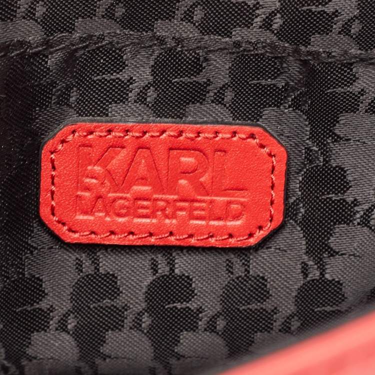 Pre Owned Karl Lagerfeld Multicolor Faux Leather Captain Karl K/Kuilted Shoulder Bag