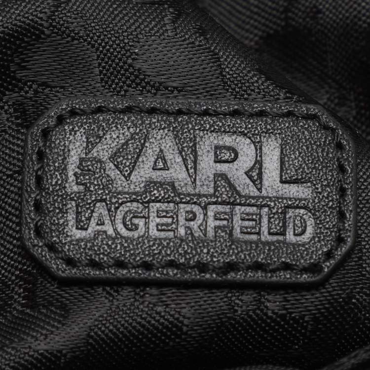 Pre Owned Karl Lagerfeld Neon Pink Nylon Rue St. Guillaume Belt Bag