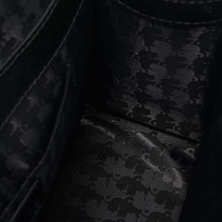 Pre Owned Karl Lagerfeld Black Leather K/Ikonik Flap Chain Shoulder Bag