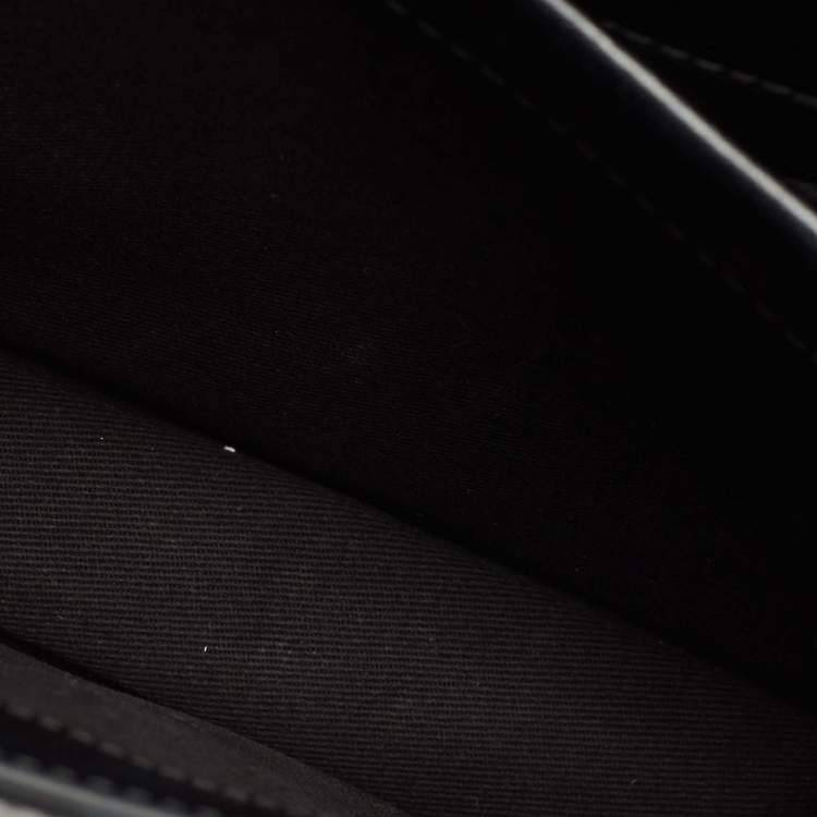 Pre Owned Karl Lagerfeld Black Leather K/Signature Shoulder Bag