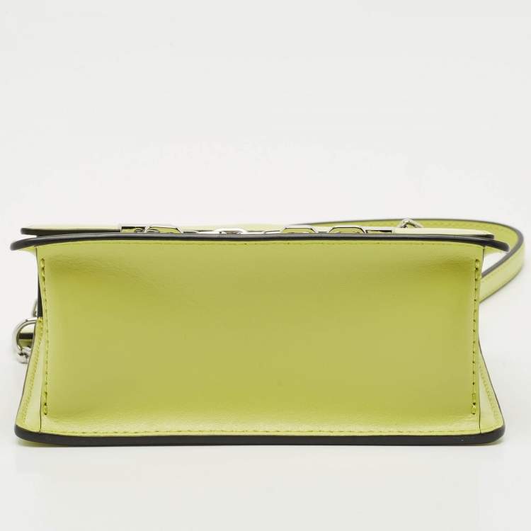 Pre Owned Karl Lagerfeld Green Leather K/Seven 2.0 Crossbody Bag
