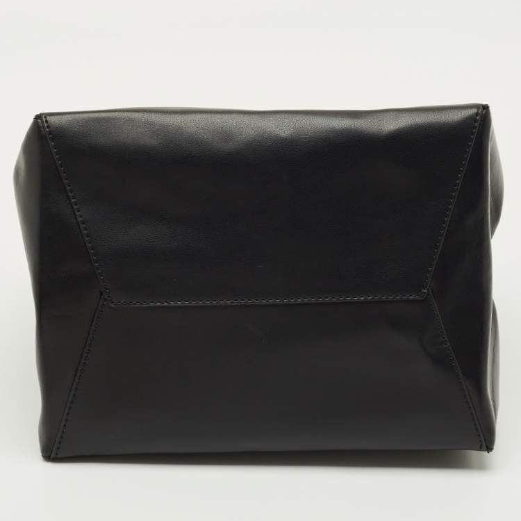 Pre Owned Karl Lagerfeld Black Leather K/Heros Tote