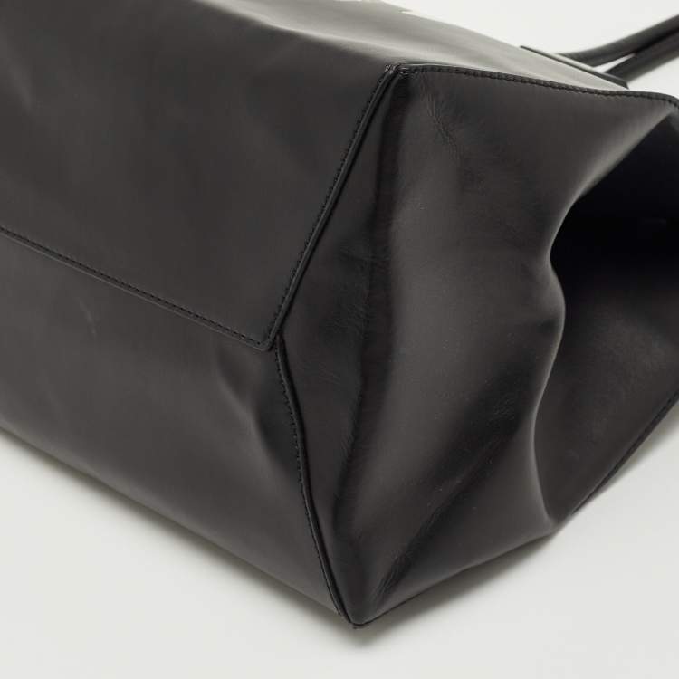 Pre Owned Karl Lagerfeld Black Leather K/Heros Tote