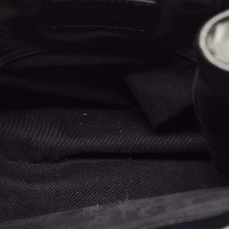 Pre Owned Karl Lagerfeld Black Leather K/Heros Tote