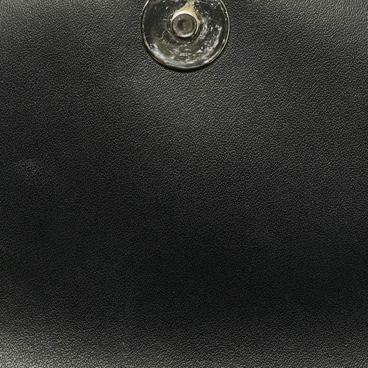 Pre Owned Karl Lagerfeld White/Grey Patent and Leather Ikonik Choupette Crossbody Bag