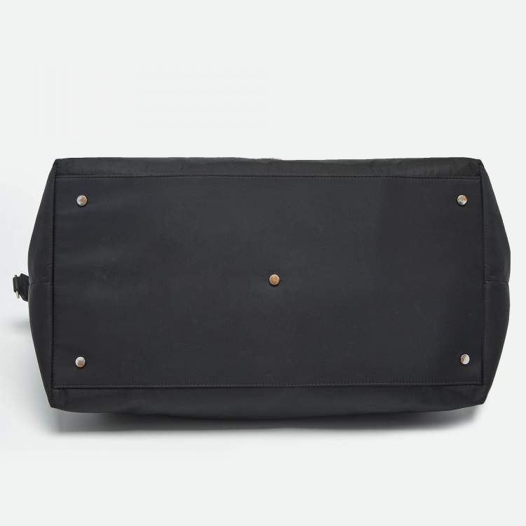Pre Owned Karl Lagerfeld Black Nylon k/ikonik Duffel Bag