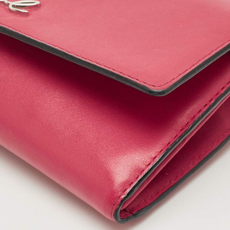 Pre Owned Karl Lagerfeld Red Leather K/Rocky Choupette Crossbody Bag