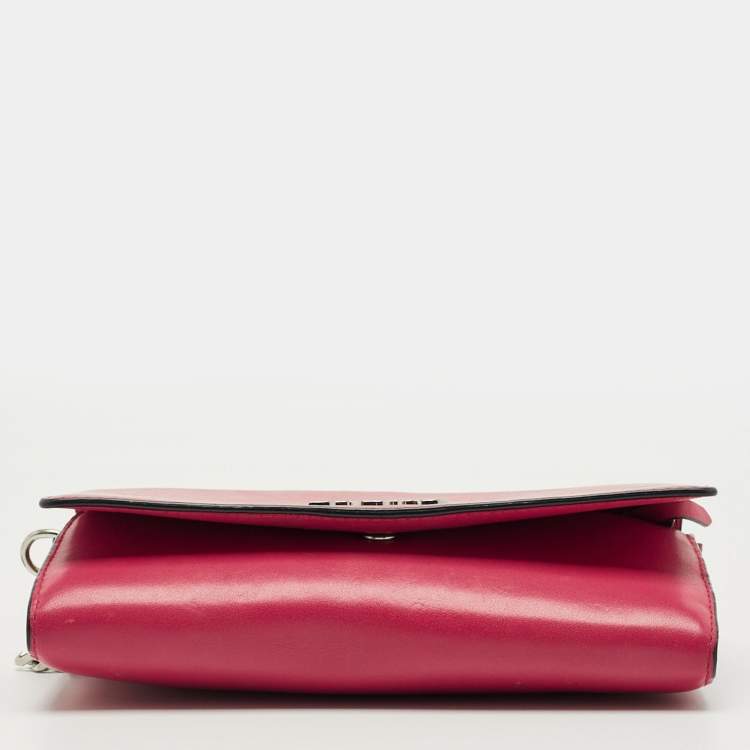 Pre Owned Karl Lagerfeld Red Leather K/Rocky Choupette Crossbody Bag