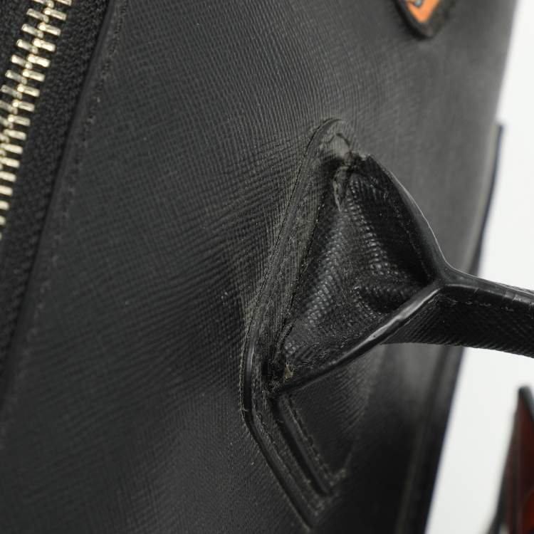 مملوكة مسبقًا حقيبة كارل لاغرفيلد دوفل رقع PVC سوداء