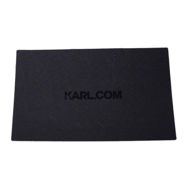 Pre Owned Karl Lagerfeld Black Leather Small K/Kuilted Studs Top Handle Bag