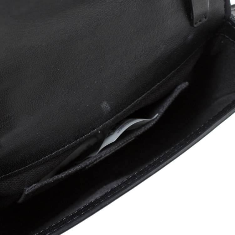Pre Owned Karl Lagerfeld Black Quilted Leather Belt Bag