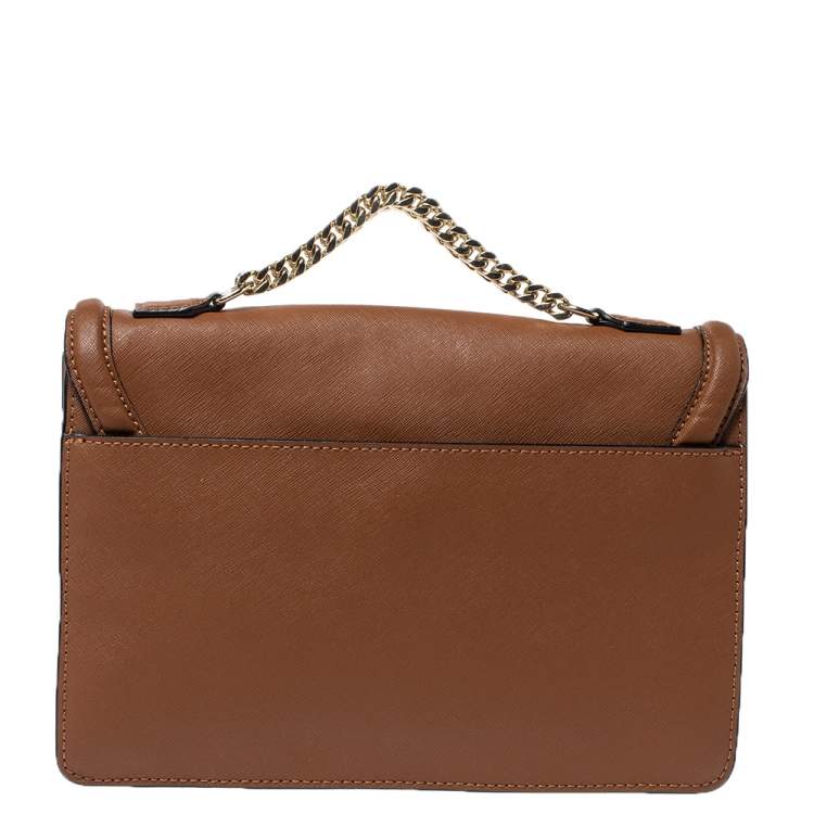 Pre Owned Karl Lagerfeld Brown Leather K/Klassik Shoulder Bag