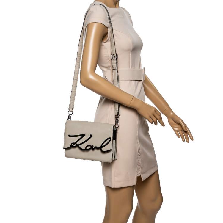 KARL LAGERFELD PARIS Maybelle Vegan Leather Karl & Choupette Logo Crossbody  Bag | Dillard's