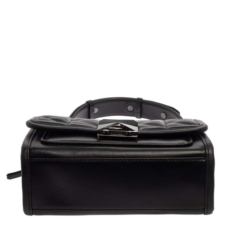 Pre Owned Karl Lagerfeld Black Quilted Leather Shoulder Bag