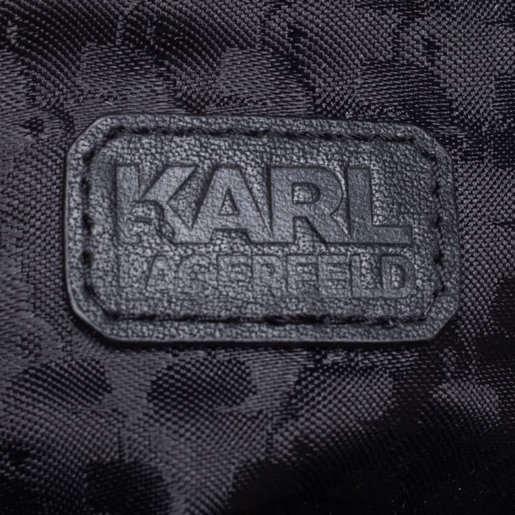 Pre Owned Karl Lagerfeld Black Nylon Rue St. Guillaume Belt Bag