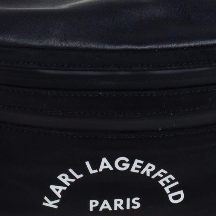 Pre Owned Karl Lagerfeld Black Nylon Rue St. Guillaume Belt Bag