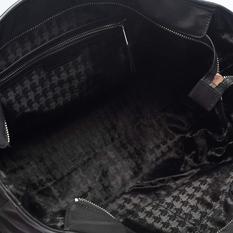 Pre Owned Karl Lagerfeld Black Nylon K Ikonik Tote