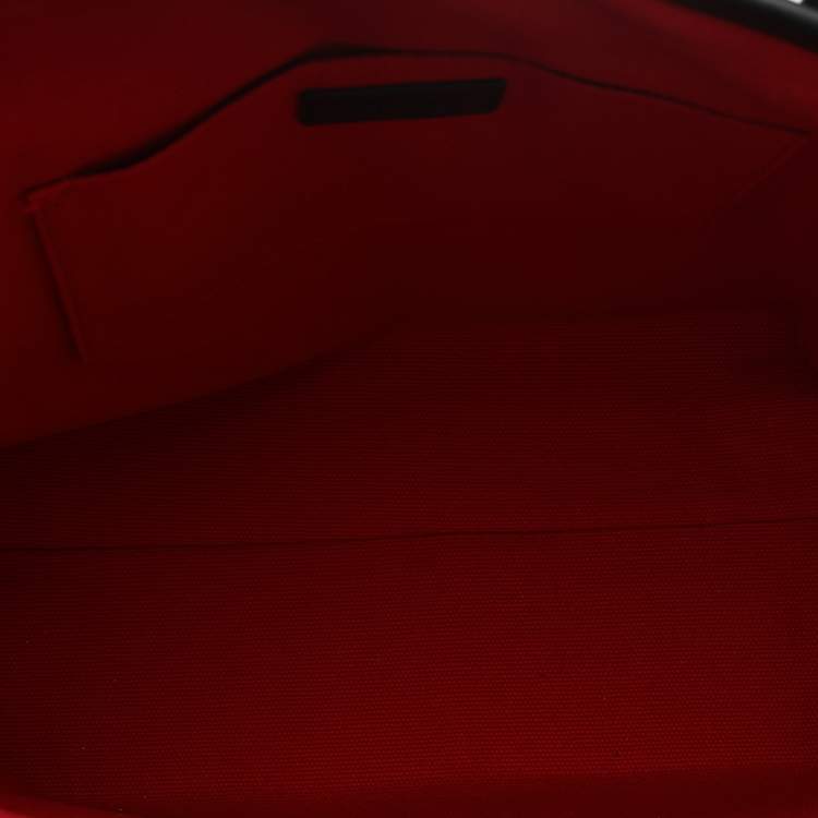 Pre Owned Karl Lagerfeld Black Leather K/Pixel Karl Choupette Shopper Tote