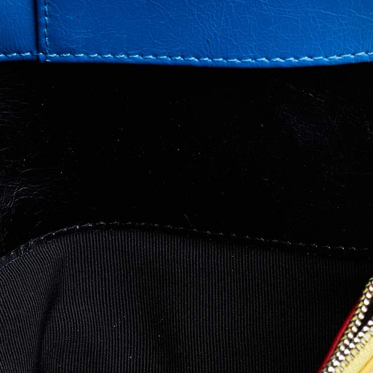 Pre Owned Karl Lagerfeld Multicolor Leather Flap Shoulder Bag