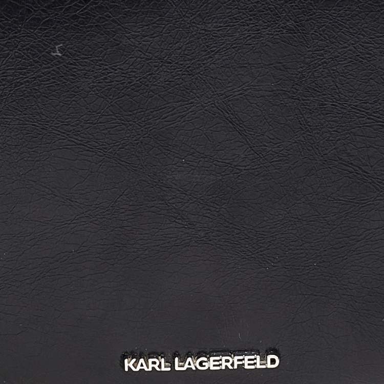Pre Owned Karl Lagerfeld Multicolor Leather Flap Shoulder Bag