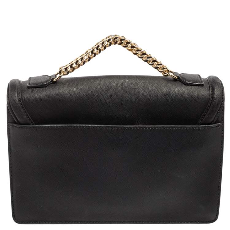 Pre Owned Karl Lagerfeld Black Leather K/Klassik Shoulder Bag