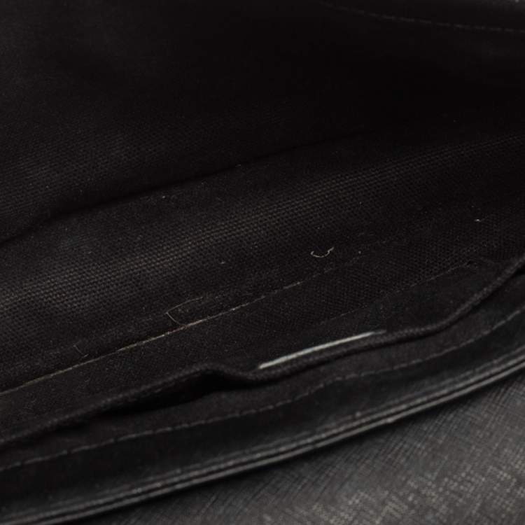 Pre Owned Karl Lagerfeld Black Leather K/Klassik Shoulder Bag