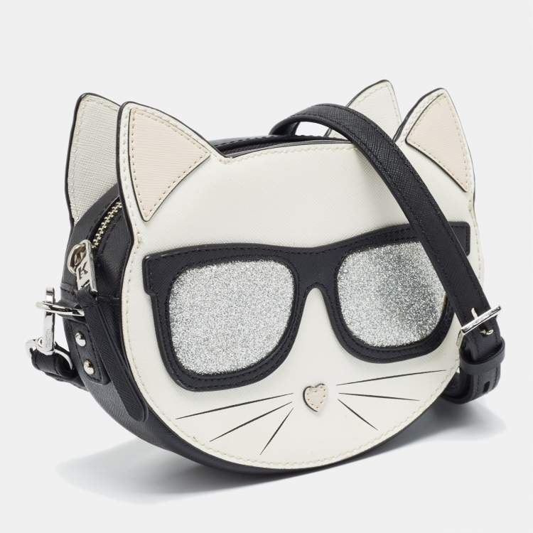 Pre Owned Karl Lagerfeld Multicolor Leather Maybelle Cat Crossbody Bag