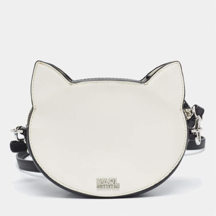 Pre Owned Karl Lagerfeld Multicolor Leather Maybelle Cat Crossbody Bag