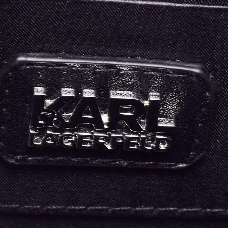 Pre Owned Karl Lagerfeld Spaceship Acrylic Box Clutch