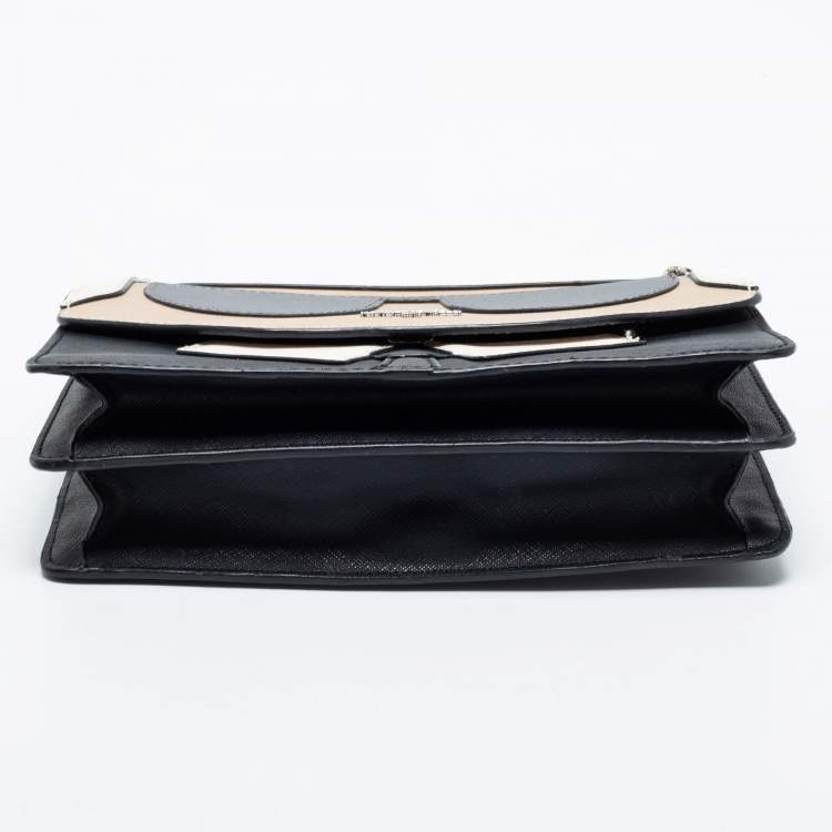 Pre Owned Karl Lagerfeld Multicolor Leather Flap Shoulder Bag