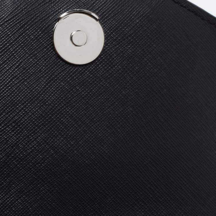 Pre Owned Karl Lagerfeld Black Leather K/Cocktail Cat Crossbody Bag